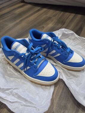 Adidas Break Start J Blue White Gum Sole Sneakers Youth 7 Women 8.5